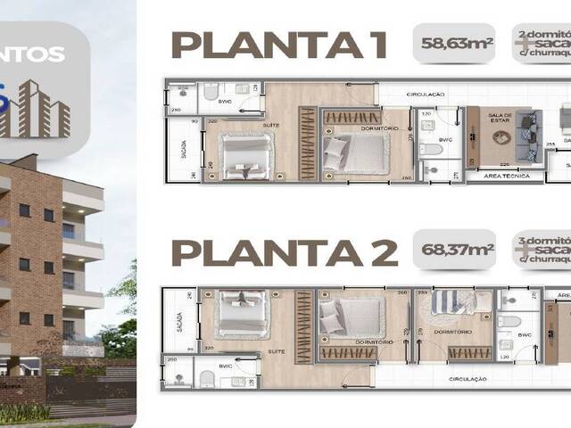 #1304 - Apartamento para Venda em Pinhais - PR