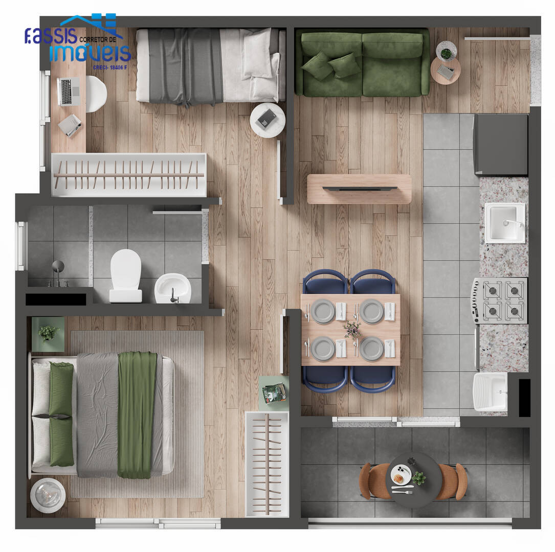Apartamento à venda com 2 quartos, 35m² - Foto 22