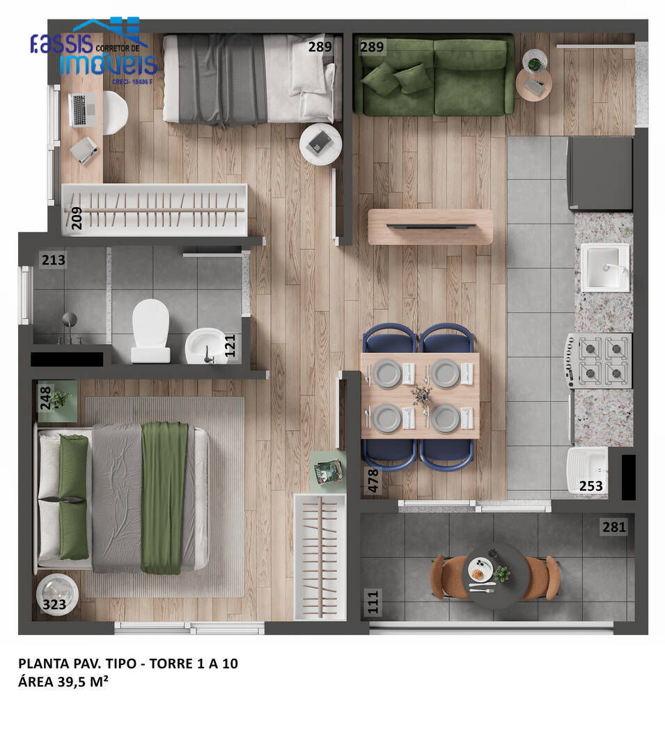 Apartamento à venda com 2 quartos, 35m² - Foto 23
