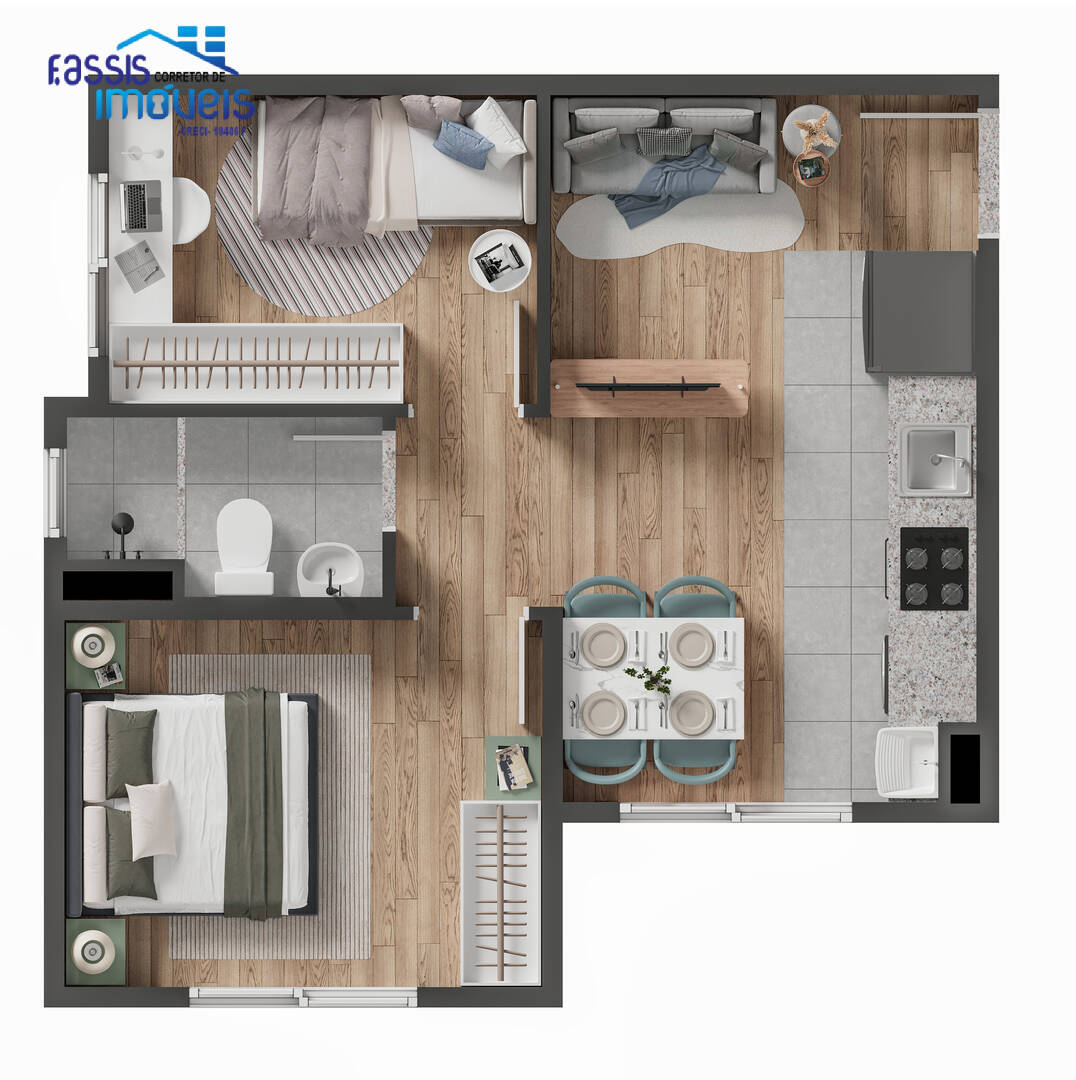 Apartamento à venda com 2 quartos, 35m² - Foto 24